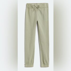 NEW Sunset West Green Fleece Joggers Sweatpants with Minimalist Design